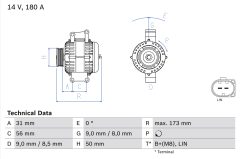 BOSCH 0986047690 — Alternator