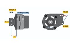 BOSCH 0986048630 — Alternator