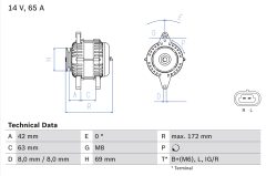 BOSCH 0986049051 — Генератор
