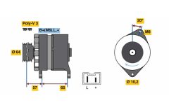 BOSCH 0986049440 — Генератор