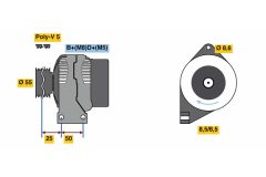 BOSCH 0986049540 — Alternator