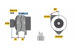BOSCH 0986080210 — Alternator
