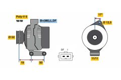 BOSCH 0986080230 — Генератор