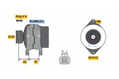 BOSCH 0986080250 — Alternator