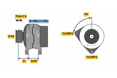 BOSCH 0986080530 — Alternator