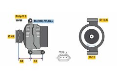 BOSCH 0986080610 — Генератор
