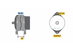 BOSCH 0986080630 — Alternator