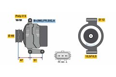 BOSCH 0986080750 — Генератор