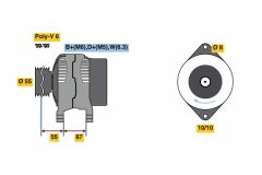 BOSCH 0986080900 — Alternator