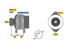 BOSCH 0986081200 — Генератор