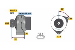 BOSCH 0986081290 — Alternator