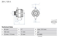 BOSCH 0986085940 — Alternator