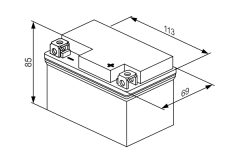 BOSCH 0986122602 — Стартерный аккумулятор