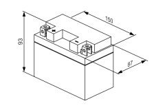 BOSCH 0986122613 — Стартерный аккумулятор