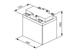 BOSCH 0986122635 — Стартерный аккумулятор