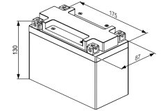 BOSCH 0986122637 — Baterie de pornire