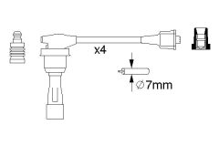 BOSCH 0986356974 — Set fișe bujii