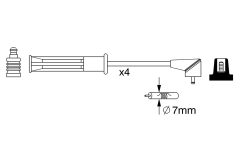 BOSCH 0986357256 — Set fișe bujii