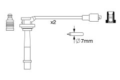BOSCH 0986357263 — Set fișe bujii