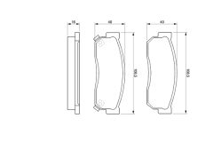 BOSCH 0986424160 — Колодки тормозные дисковые