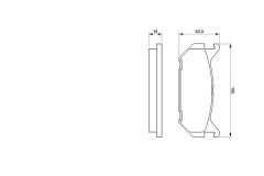 BOSCH 0986424266 — Plăcuțe de frână disc