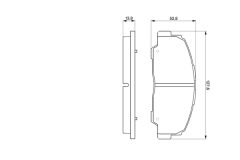 BOSCH 0986424297 — Plăcuțe de frână disc