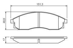 BOSCH 0986424340 — Plăcuțe de frână disc