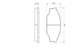 BOSCH 0986424382 — Колодки тормозные дисковые