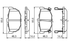 BOSCH 0986424418 — Колодки тормозные дисковые