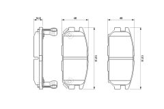 BOSCH 0986424686 — Колодки тормозные дисковые