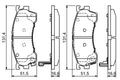 BOSCH 0986424694 — Plăcuțe de frână disc