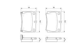 BOSCH 0986424711 — Plăcuțe de frână disc