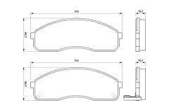 BOSCH 0986424714 — Колодки тормозные дисковые