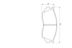 BOSCH 0986424753 — Plăcuțe de frână disc
