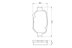 BOSCH 0986424808 — Plăcuțe de frână disc