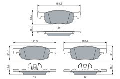BOSCH 0986460018 — Колодки тормозные дисковые