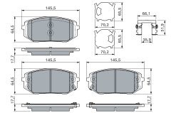 BOSCH 0986460164 — Колодки тормозные дисковые