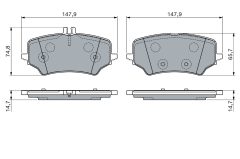 BOSCH 0986460167 — Колодки тормозные дисковые