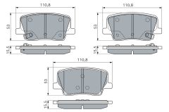 BOSCH 0986460190 — Plăcuțe de frână disc