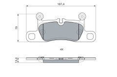 BOSCH 0 986 460 247 — Plăcuțe de frână disc