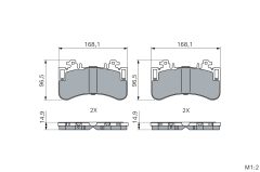 BOSCH 0986460252 — Колодки тормозные дисковые