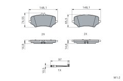 BOSCH 0986460255 — Колодки тормозные дисковые