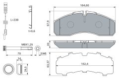 BOSCH 0 986 460 268 — Колодки тормозные дисковые