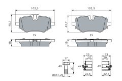 BOSCH 0986460280 — Колодки тормозные дисковые