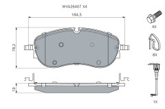 BOSCH 0986460281 — Колодки тормозные дисковые