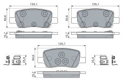 BOSCH 0 986 460 297 — Plăcuțe de frână disc