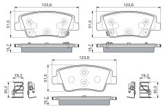 BOSCH 0 986 460 303 — Колодки тормозные дисковые