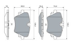 BOSCH 0 986 460 469 — Колодки тормозные дисковые