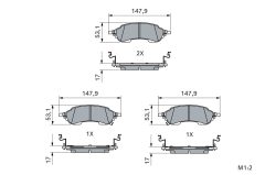 BOSCH 0 986 460 479 — Колодки тормозные дисковые