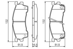 BOSCH 0986460975 — Plăcuțe de frână disc